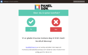 skjermbilde fra epost invitasjon fra panelsøk